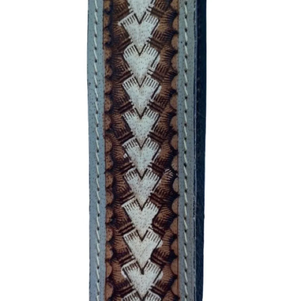 Myra Bag Women's Diamond Shine Hand Tooled Leather Strap Key Fob Western NWT